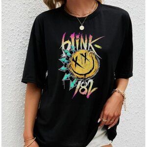 Blink 182 World Tour 2024 T Shirt Pop Punk Band Graphic Fan Gift Retro Concert99